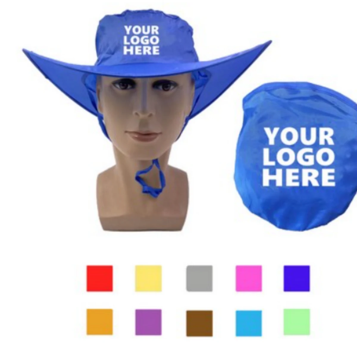 Folding Cowboy Hat With Pouch 1