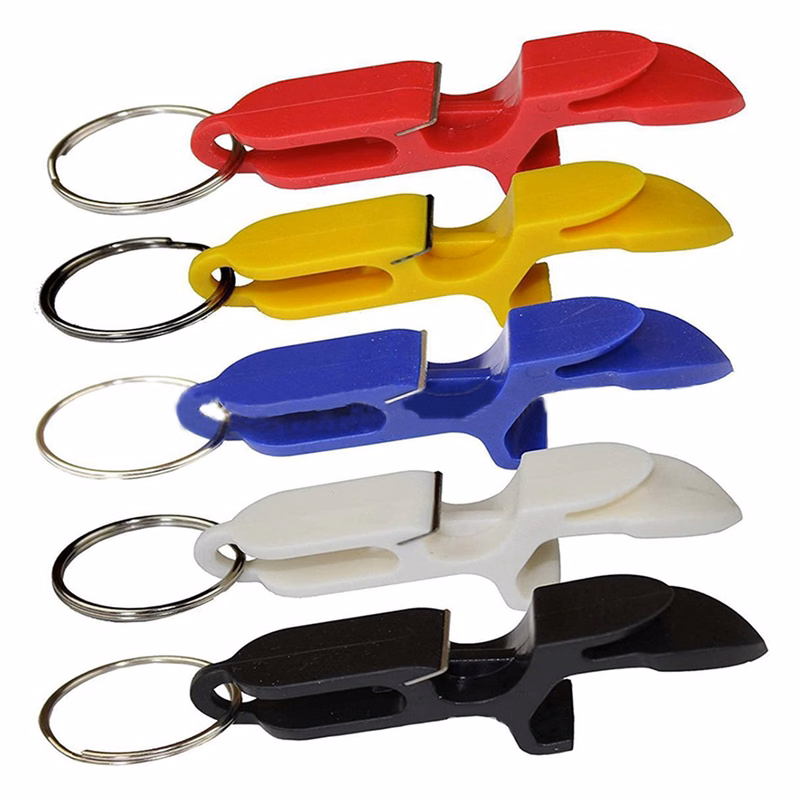 Plastic Bottle Opener W/Keychain