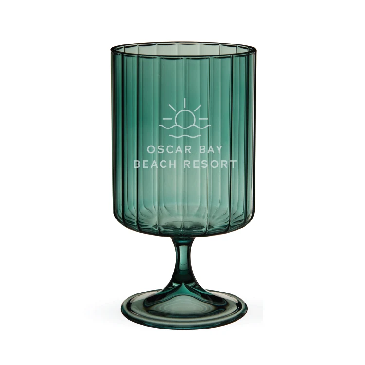 Twine Living® Malachite Stemmed Optic Tumbler, set of 2 1