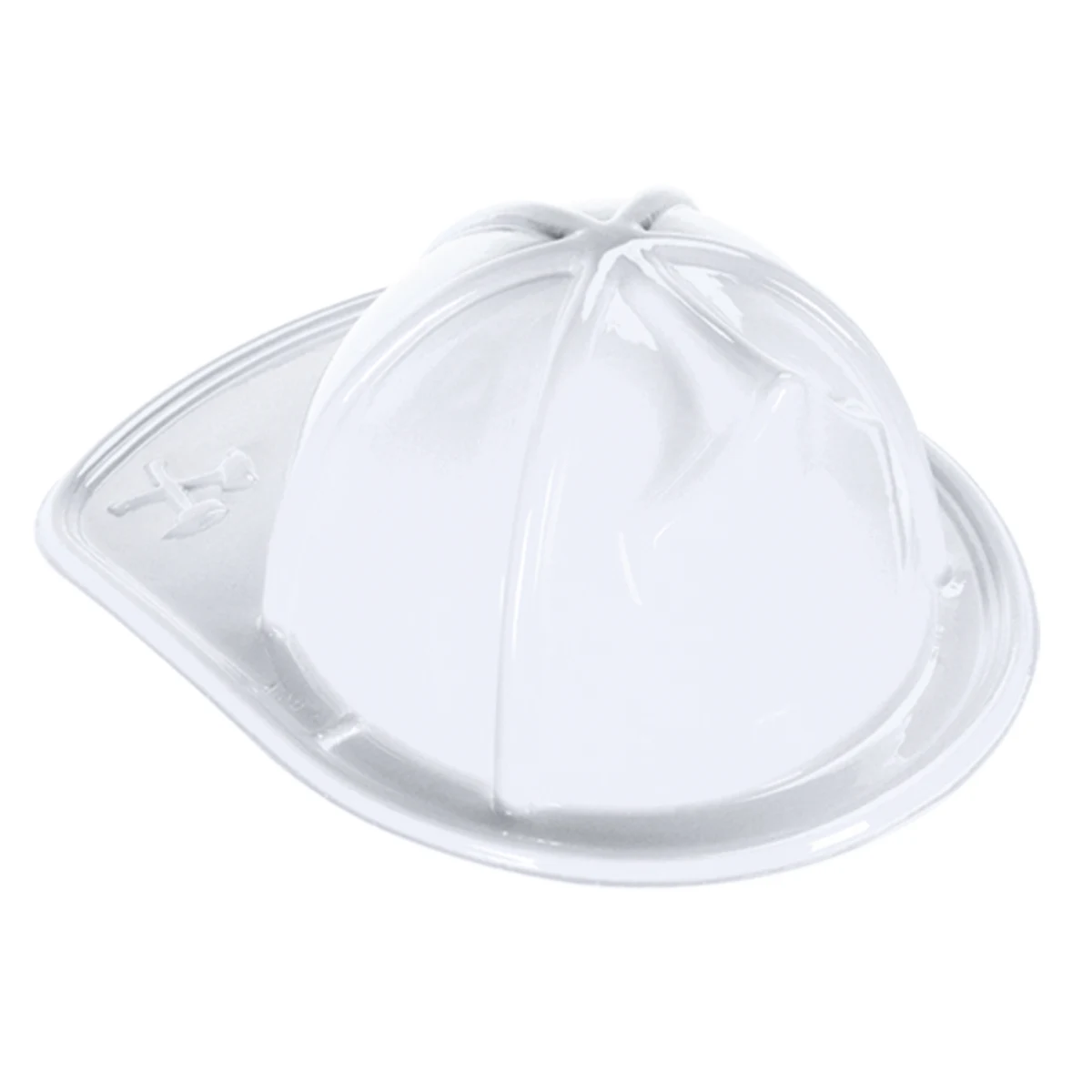 White Plastic Fire Hats without Shields (CLEARANCE) 1
