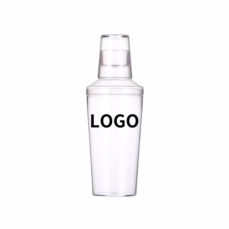 18 oz Transparent Bar Plastic Cocktail Shaker