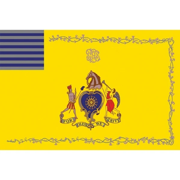 Special Historical Stick Flag - Philly Light Horse Troop 1