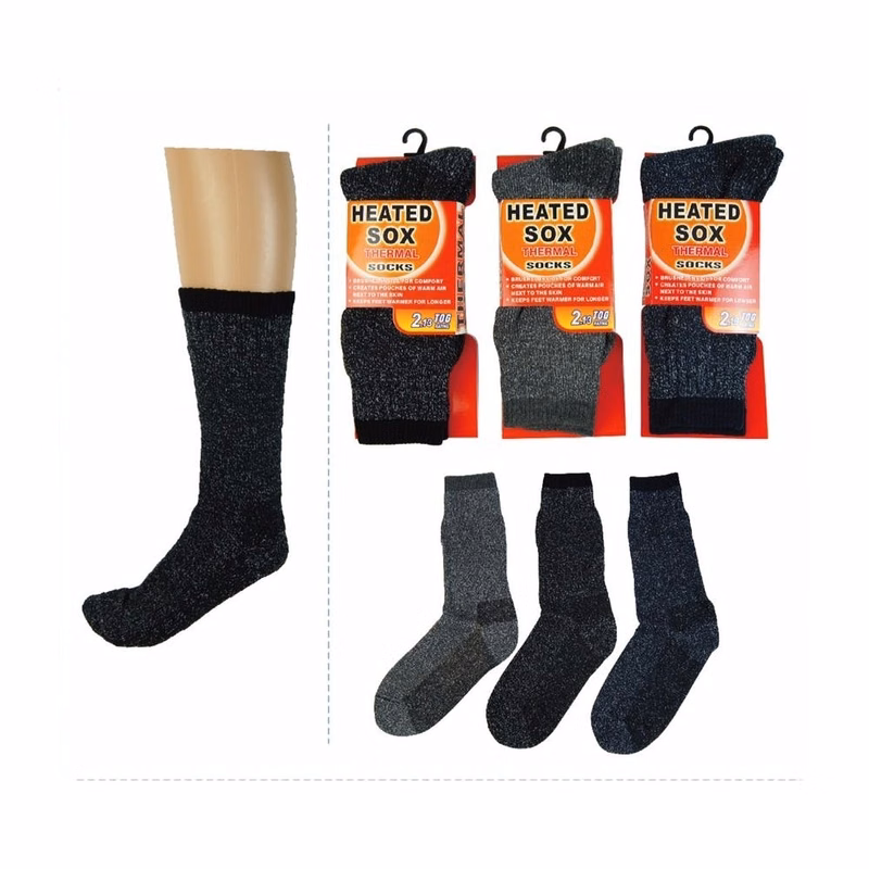 Men's Heated Thermal Socks Assorted Size 10-13