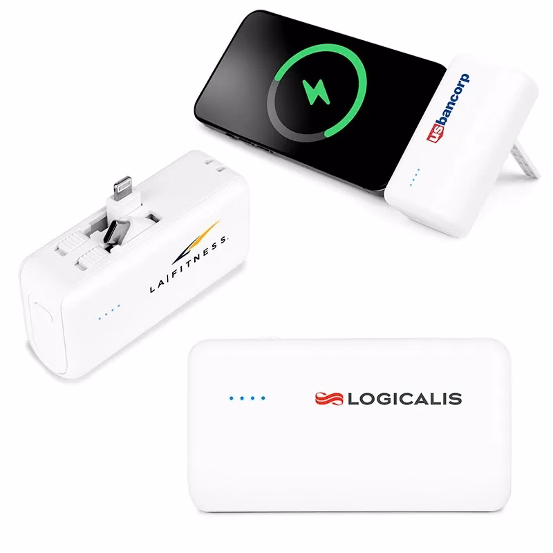 4500mAh Dual Connector Capsule Power Bank with Stand