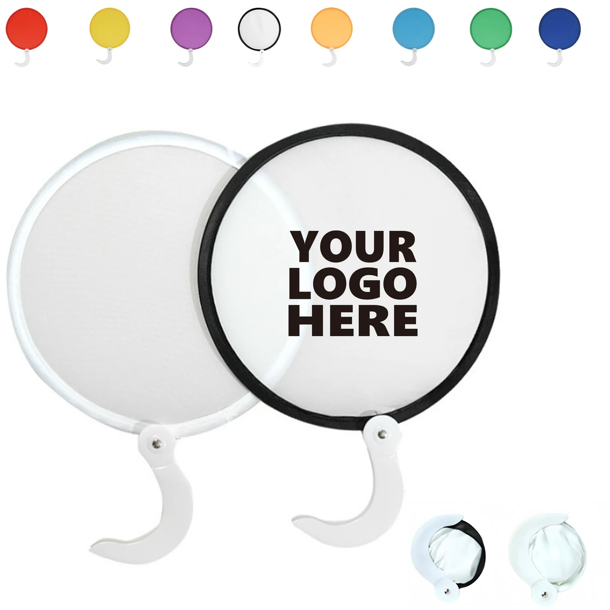 Frisbee Themed Advertising Folding Fan 1