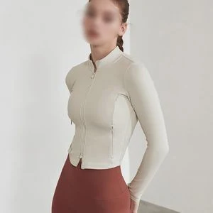 Windbreak Tight Yoga Clothes Short Style Cycling Fitness Jacket 1