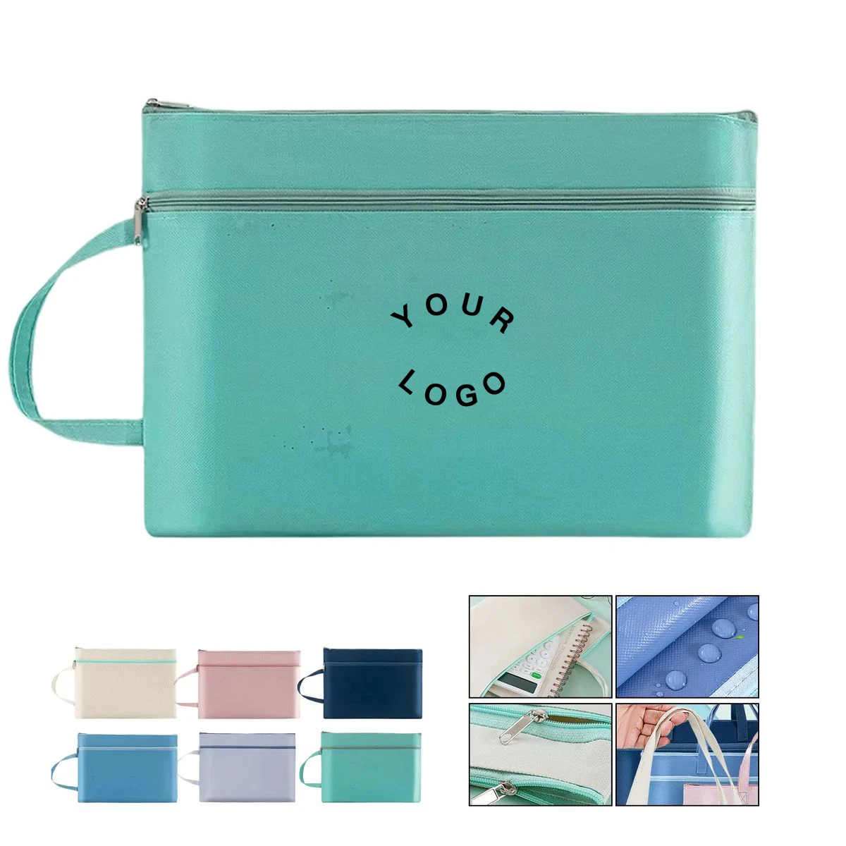 Zippered Waterproof Pouch for Files and Papers 1
