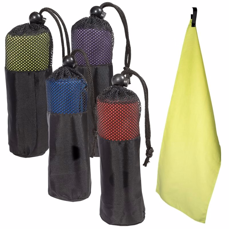 Microfiber Quick Dry & Cooling Towel in Mesh Pouch