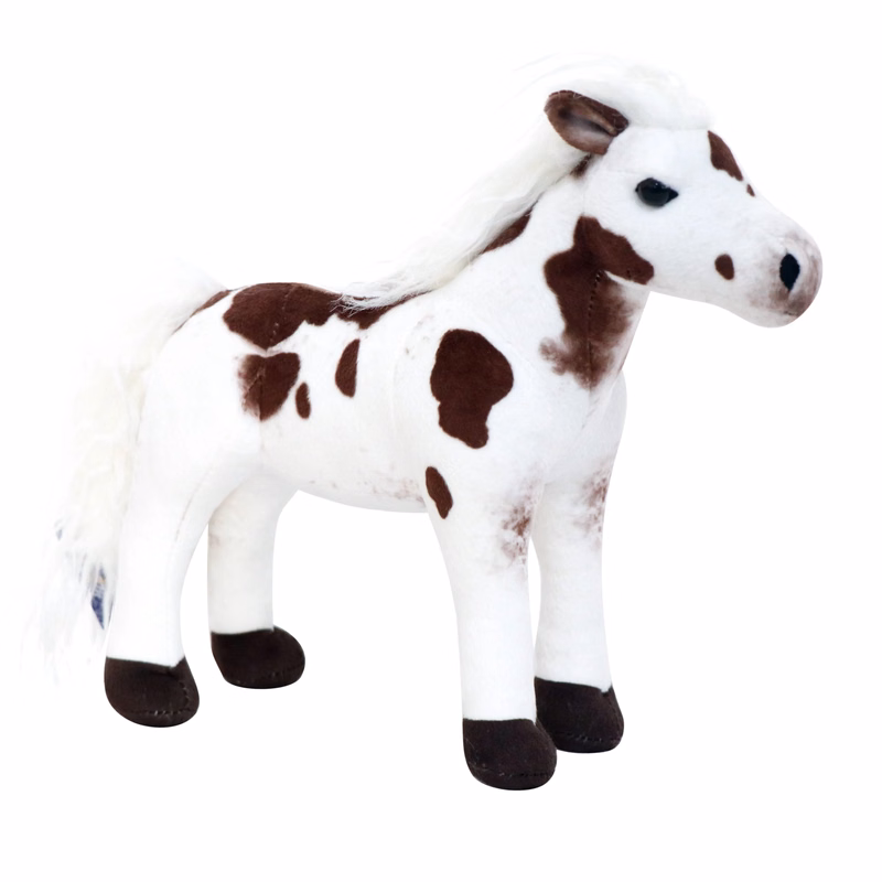 Brown and White Standing Horse