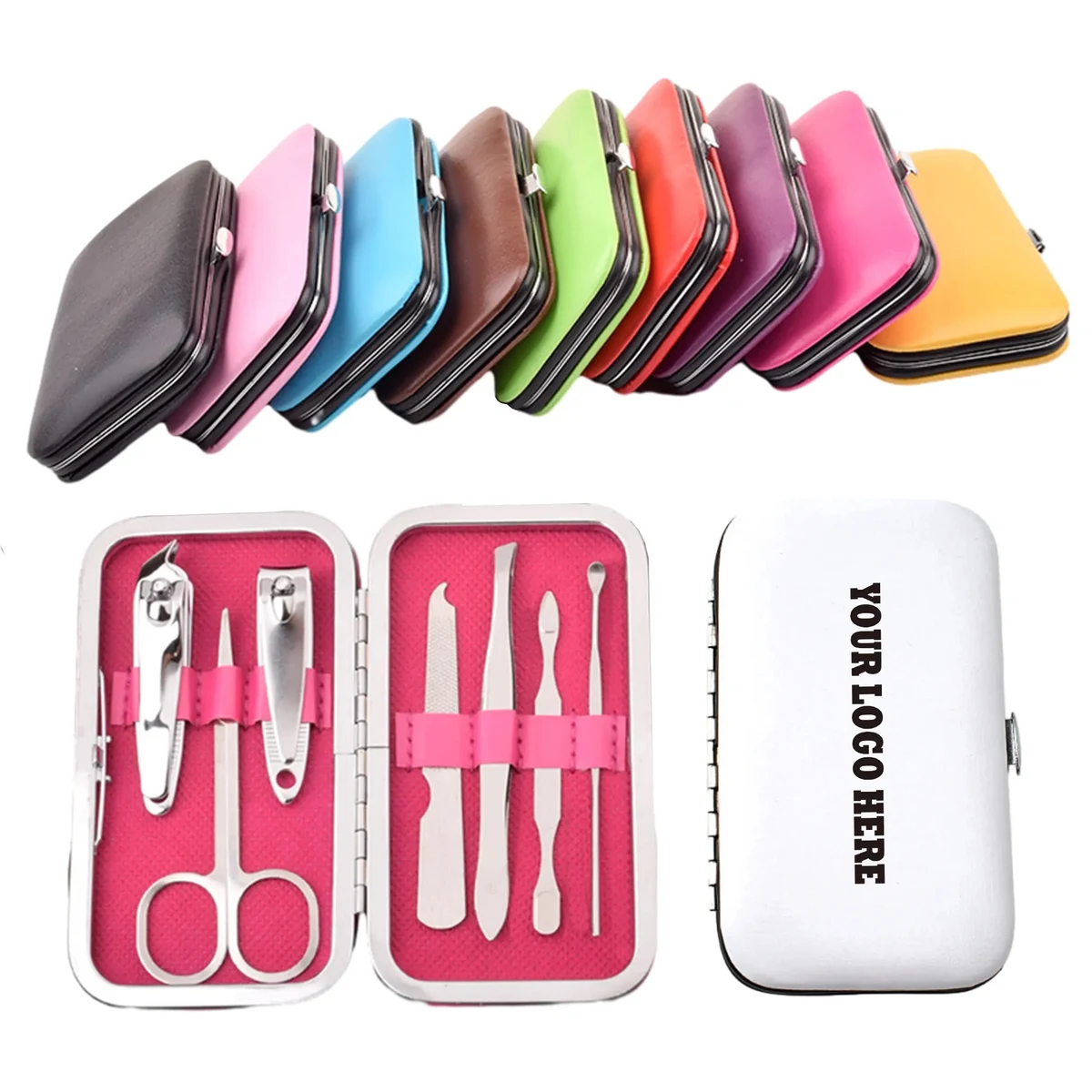 Candy Color Nail Clippers Kit 7-Pieces Set MOQ 50PCS 1