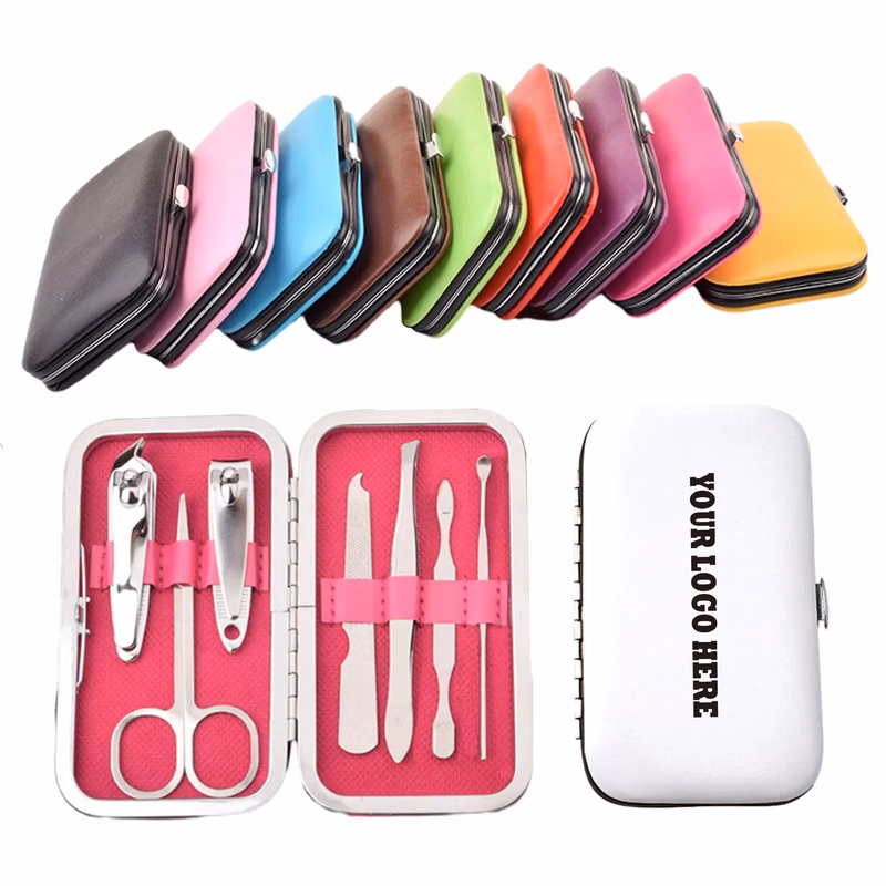Candy Color Nail Clippers Kit 7-Pieces Set MOQ 50PCS