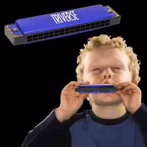 Blue Bee Metal Harmonica(Pad Print)