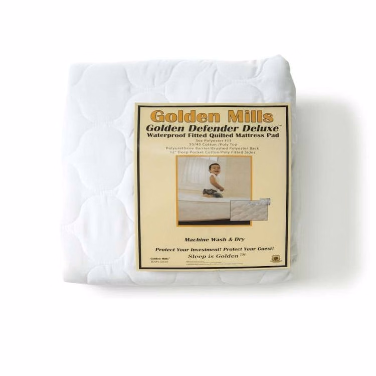 Golden Defender Deluxe Waterproof 8oz Mattress Pad Full XL