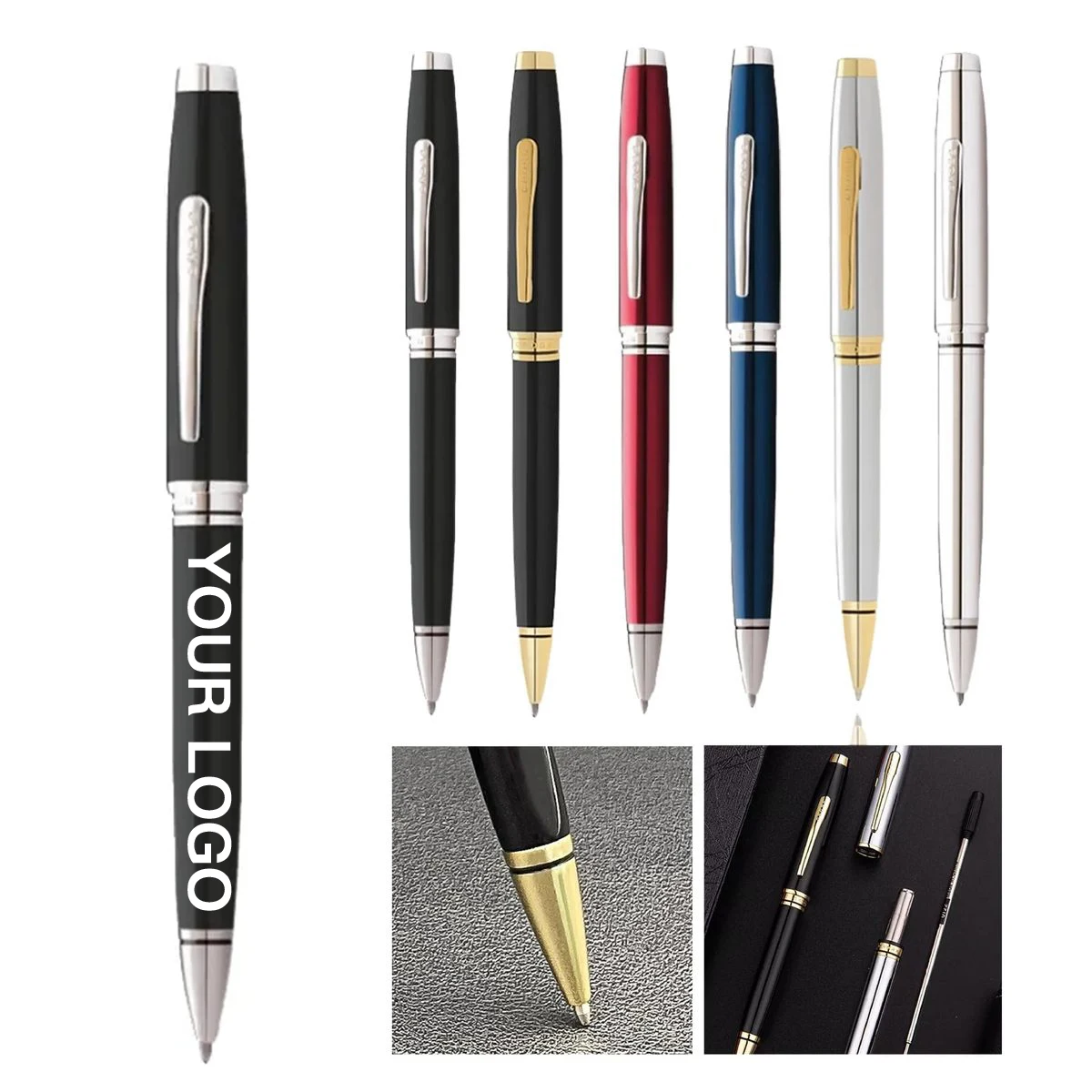 Slim 5.6 Inch Twist Ballpoint Pen for Office Writing 1