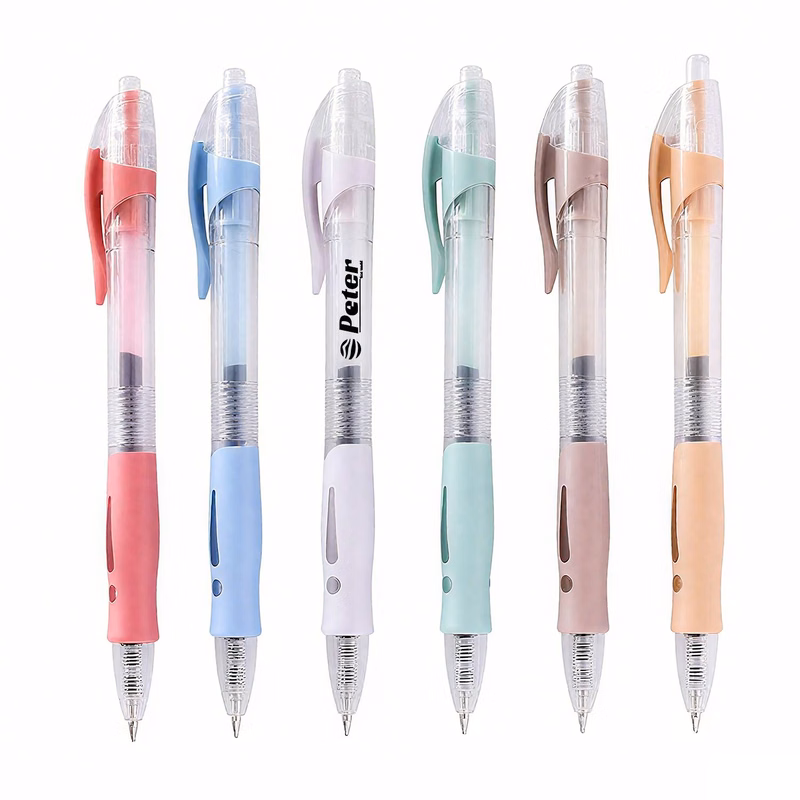 0.5mm Retractable Clear Ballpoint Pen