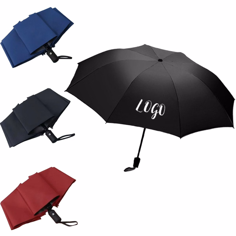 8-Rib Automatic Compact Folding Umbrella