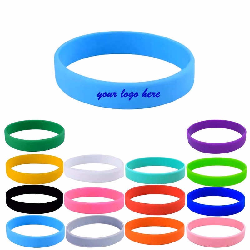 Custom Printed Solid Silicone Wristband