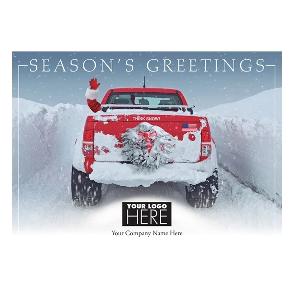 Snow Driven Holiday Logo Cards 1