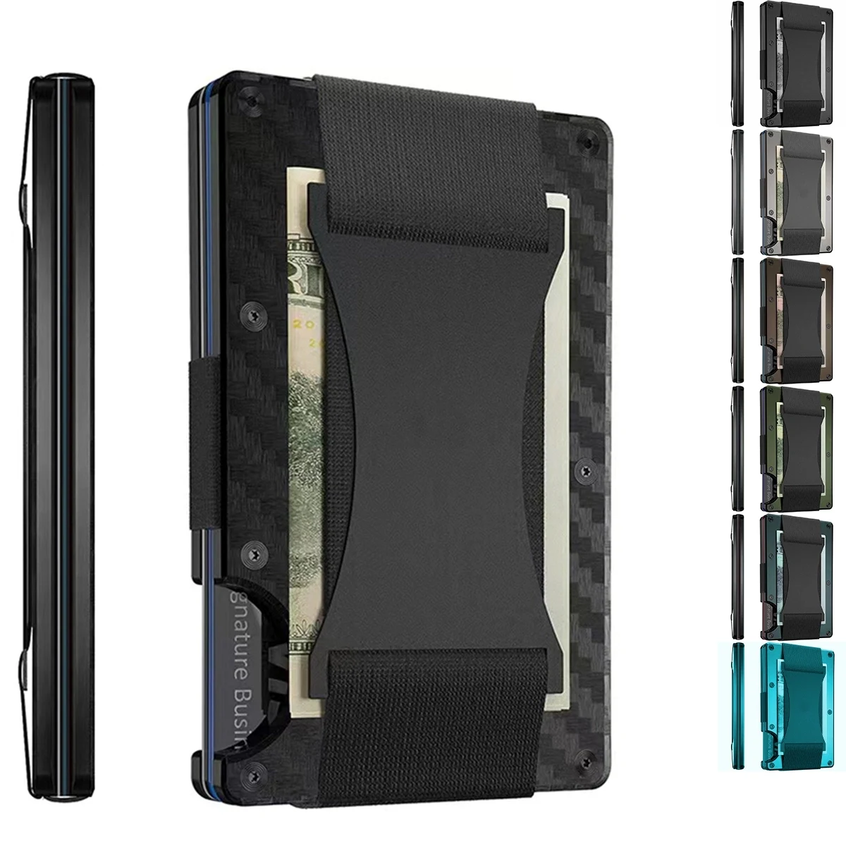 Aluminum Metal Small Mens Wallets With Cash 1