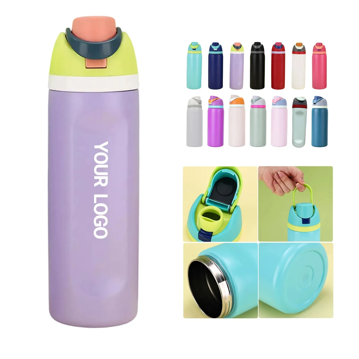 MOQ 50 32oz Dual-Lid 304 Stainless Steel Insulated Tumbler 1