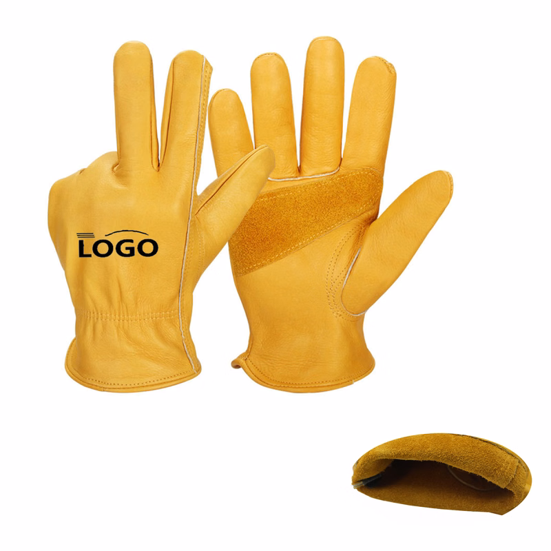 BC Grade Cowhide Leather Work Gloves