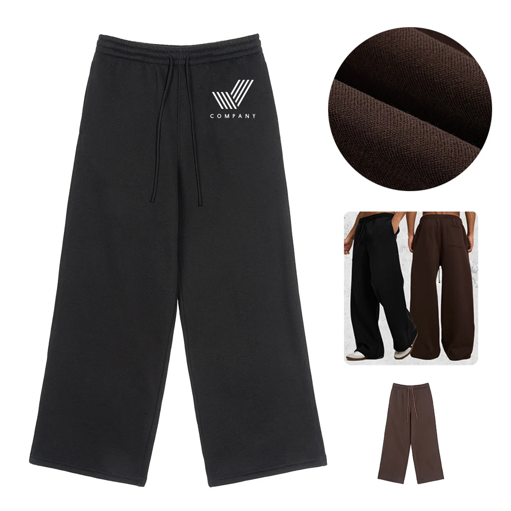Wide Leg Sweatpants for Men, custom shorts with logo imprint 1
