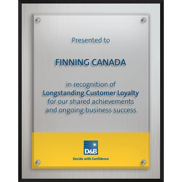 Econo Series Aluminum Plaque (8"x 10"x 1") Screen-Printed 1