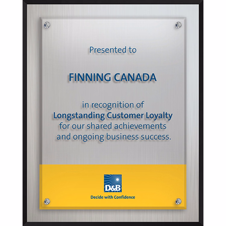 Econo Series Aluminum Plaque (8"x 10"x 1") Screen-Printed