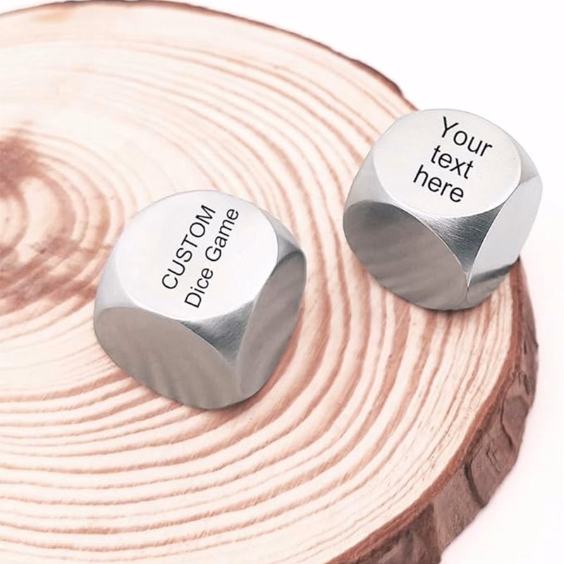 Custom Stainless Steel Dice Set
