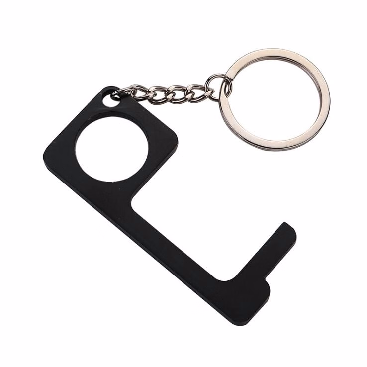 Anti-Virus Touchless Metal Keychains EDC Keychains