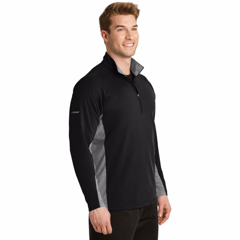 Sport-Tek Sport-Wick Stretch Contrast 1/4-Zip Pullover.