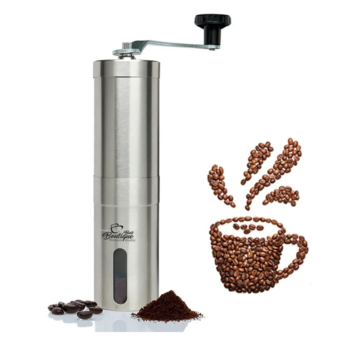 In Stock Nice Stainless Steel Manual Conical Coffee Grinder 1