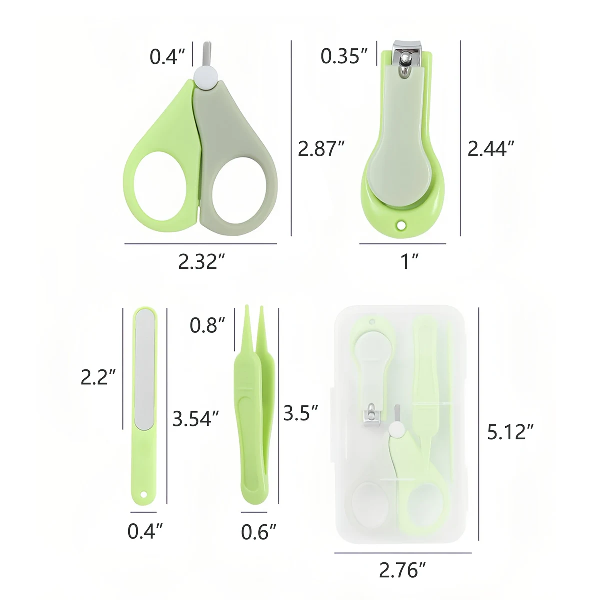 Baby Nail Clippers Set MOQ20 1