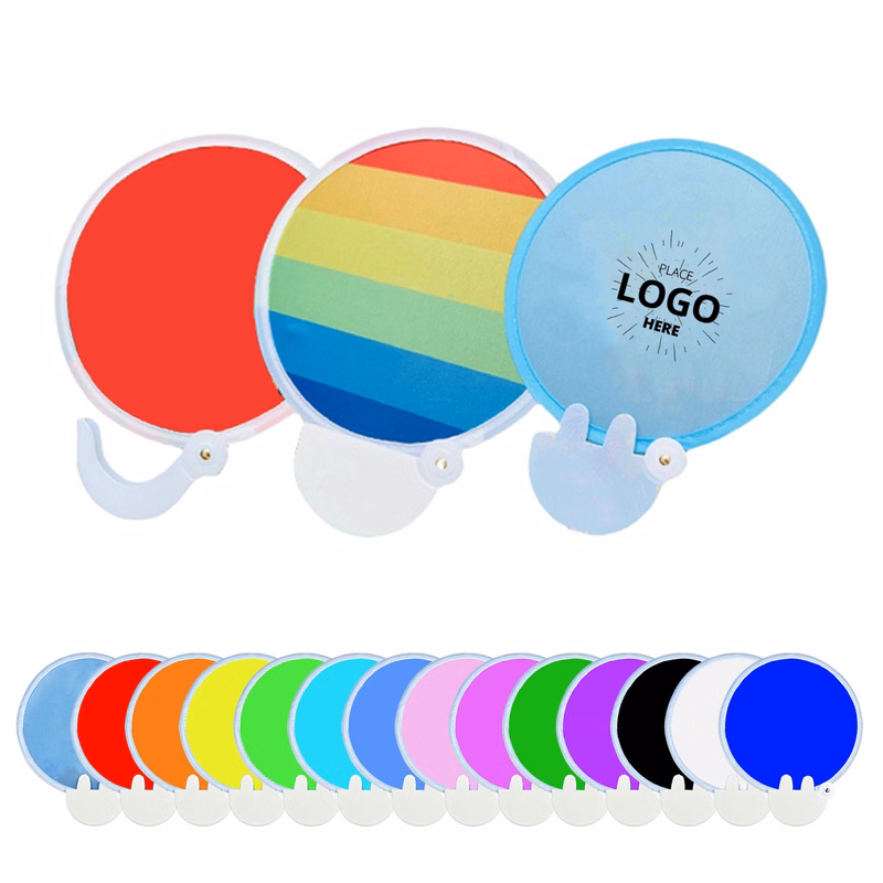 Custom Folding Flying Disc Hand Fan