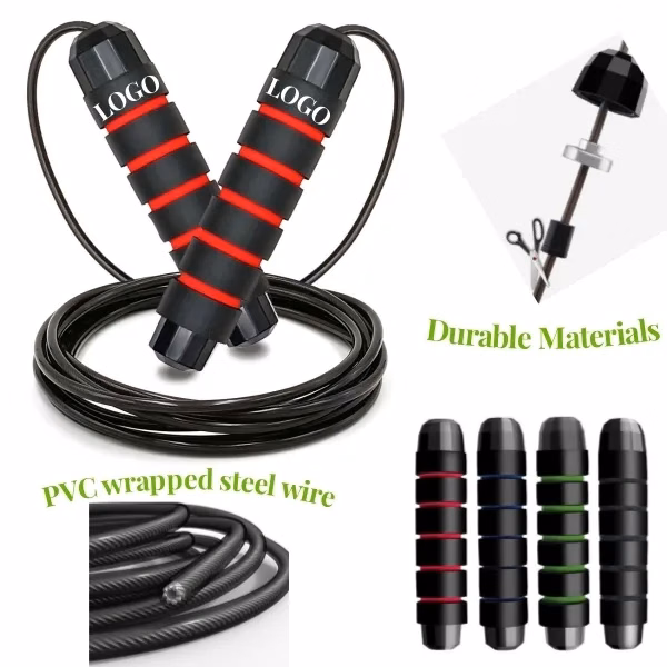 Adjustable Jump Ropes with Ball Bearings