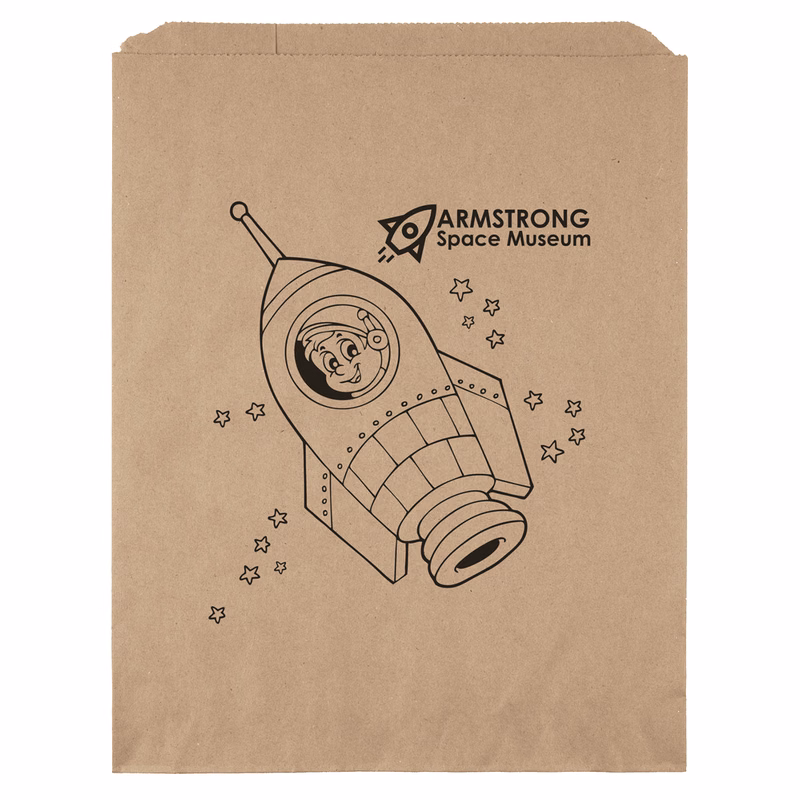 12W x 15H Merchandise Bag - Flexo Ink Print