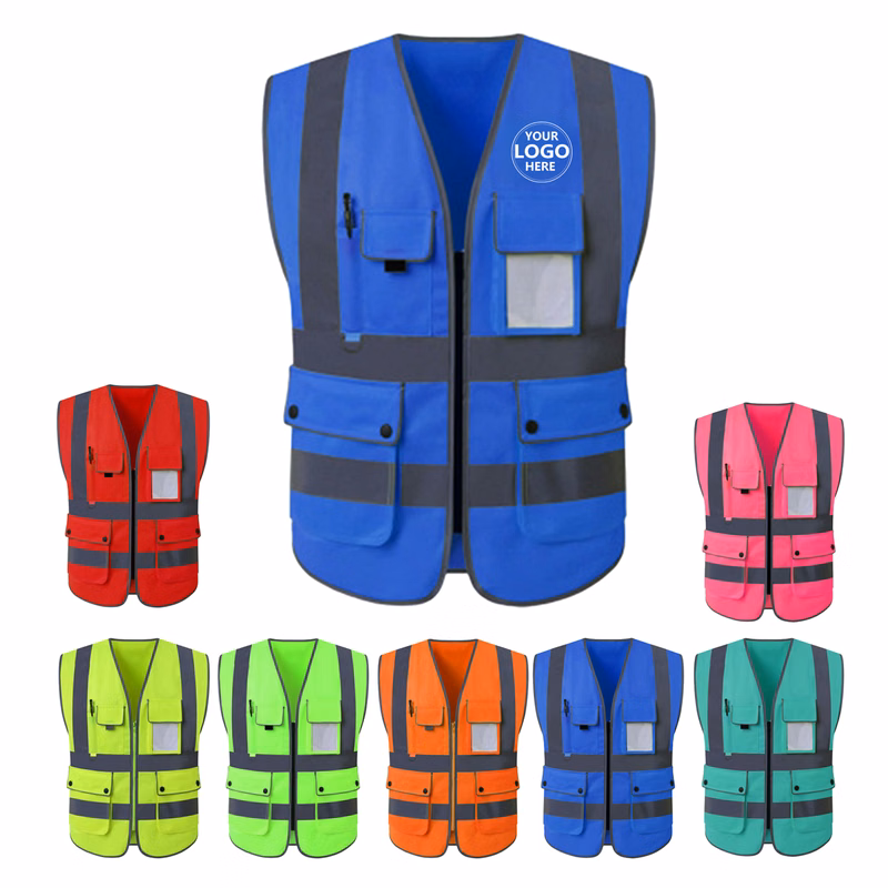 100% polyester High-Visibility Reflective Vest
