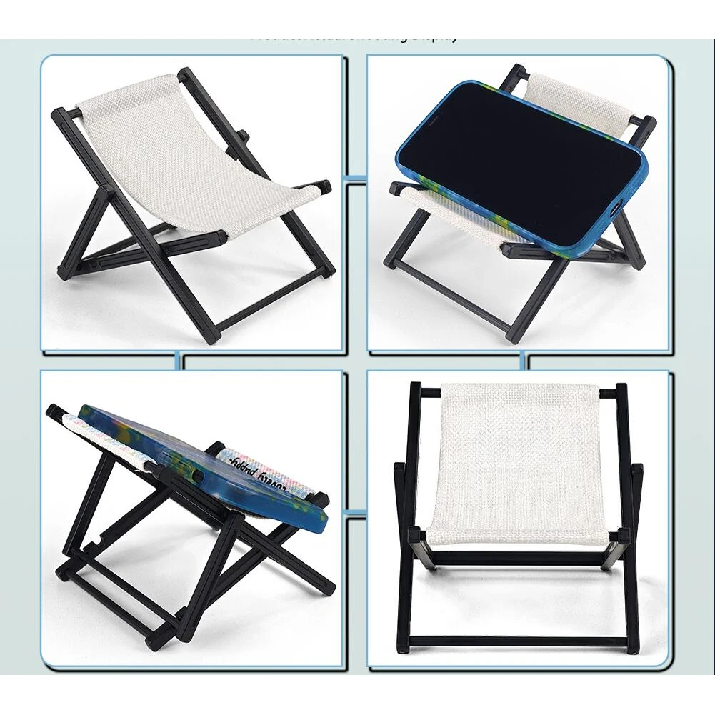 Mini Folding Chair Cell Phone Stand 1