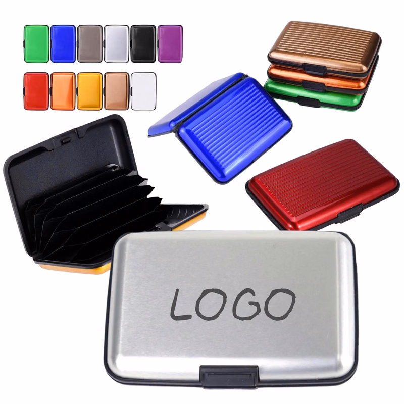 Metal Briefcase Card Holder