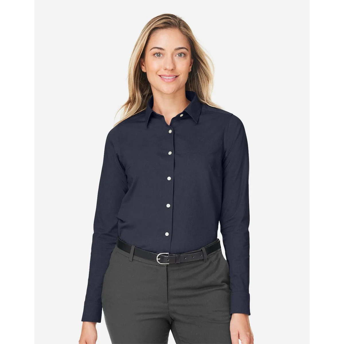 Women's CrownLux Performance® Spencer Poplin Dress Shirt - DG505W 1