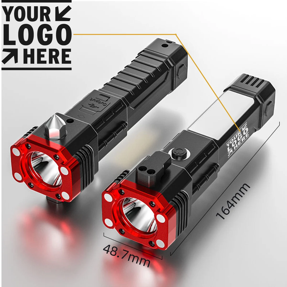 Outdoor Car Safety Hammer LED Flashlight Mobile Power Emergency Multi-Functional 1