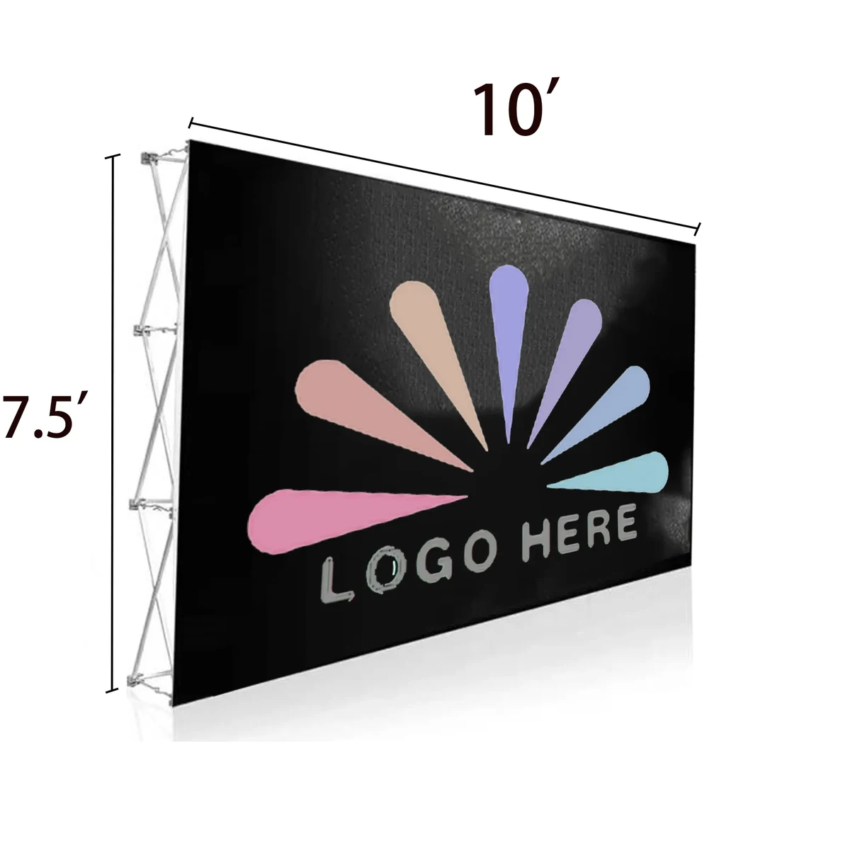 7.5x10 FT Tension Fabric Pop Up Display Stand 1