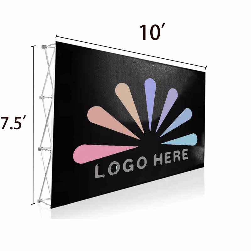 7.5x10 FT Tension Fabric Pop Up Display Stand