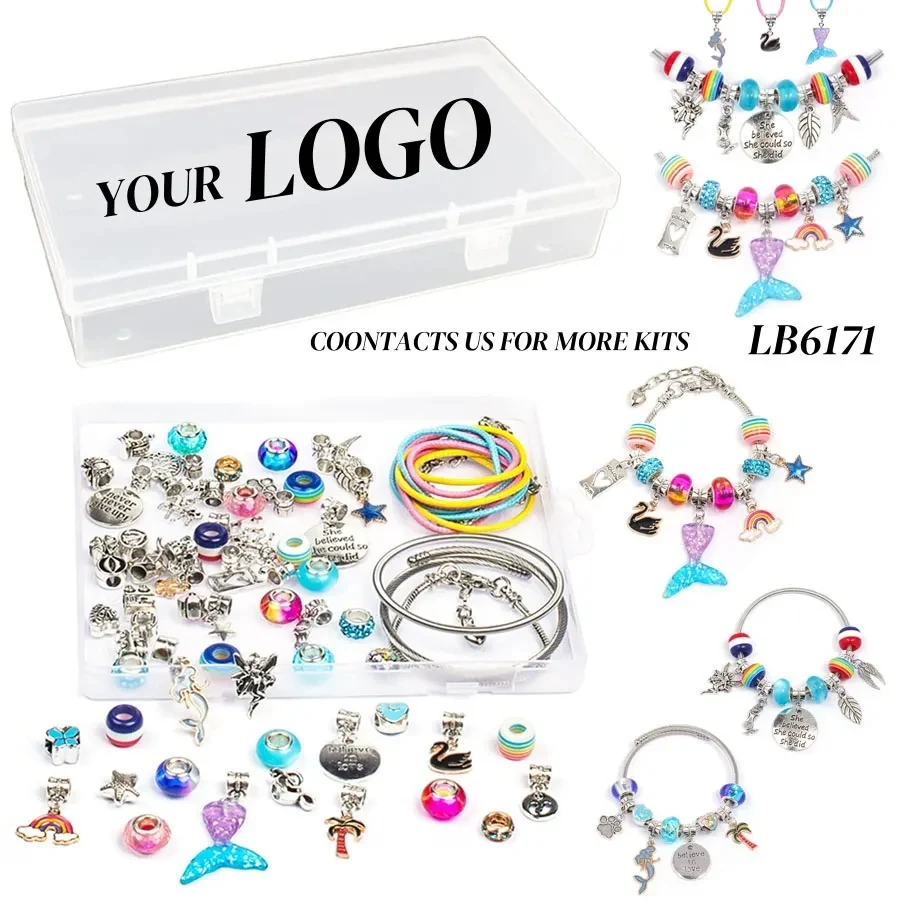 Charm Bracelet Making Kit Friendship Jewelry Set for Girls 1