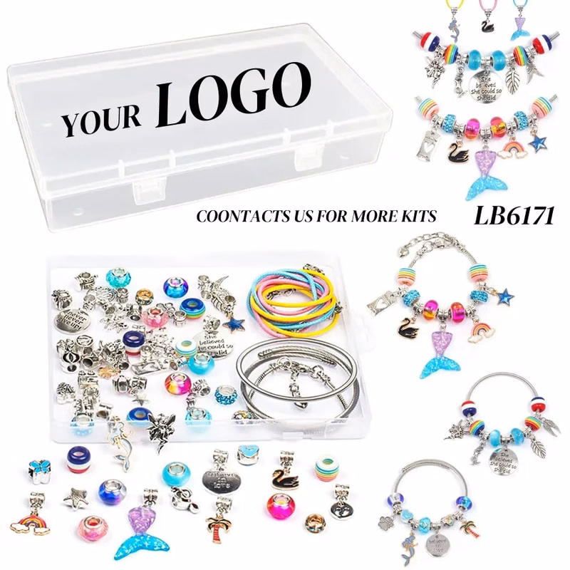 Charm Bracelet Making Kit Friendship Jewelry Set for Girls