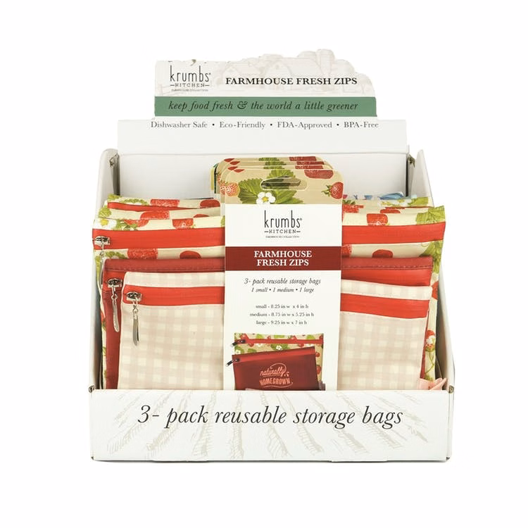 Reusable Food Storage Bags - 3 Pack