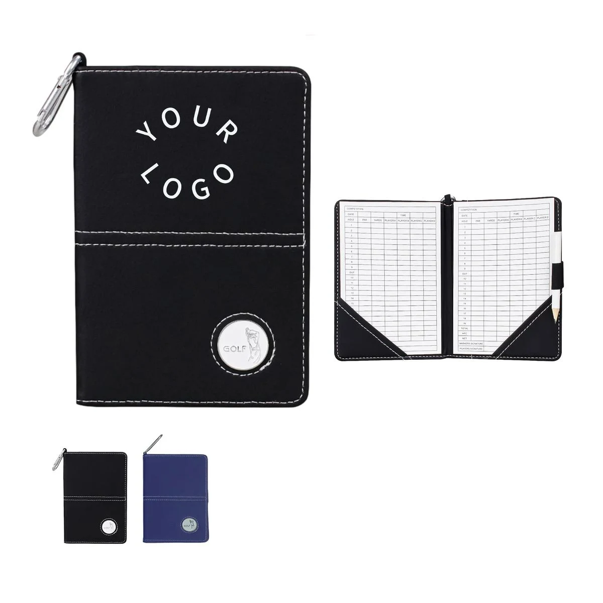 PU Golf Log Holder with Pen Slot 1