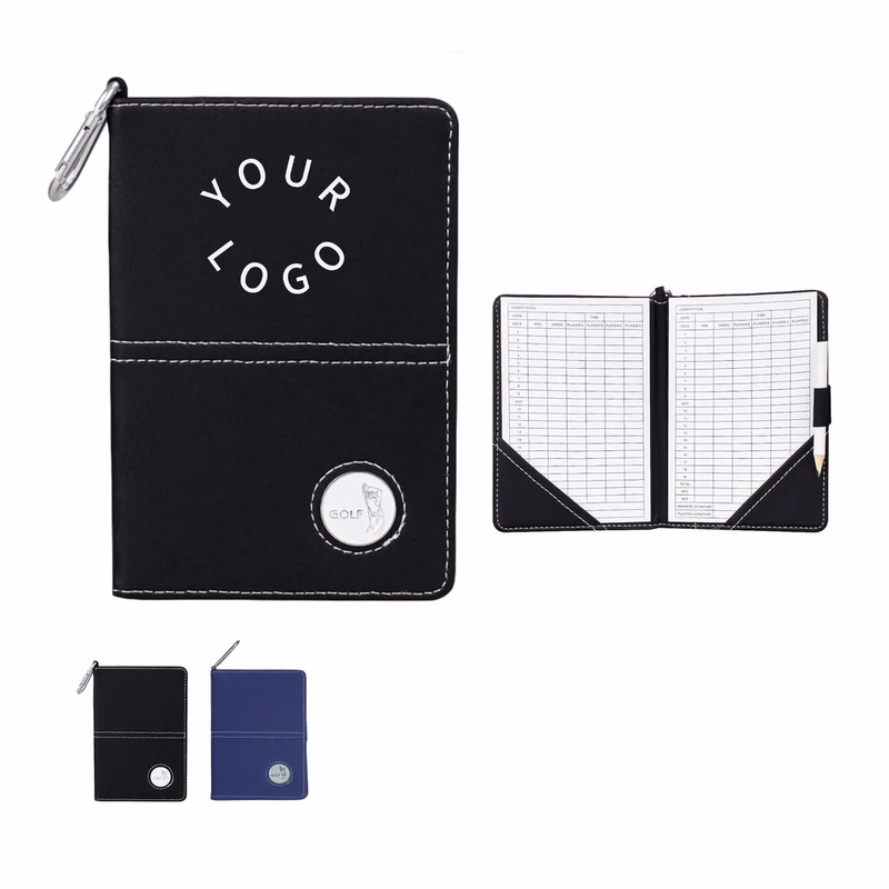 PU Golf Log Holder with Pen Slot