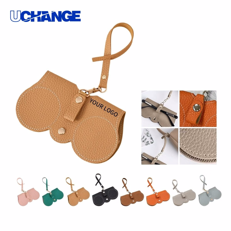 PU Leather Glasses Case Organizer with Suede Lining
