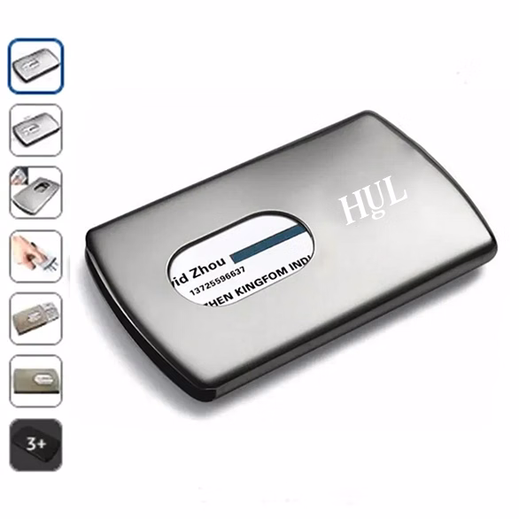Men's Stainless Steel Business Card Case – Slim & Durable
